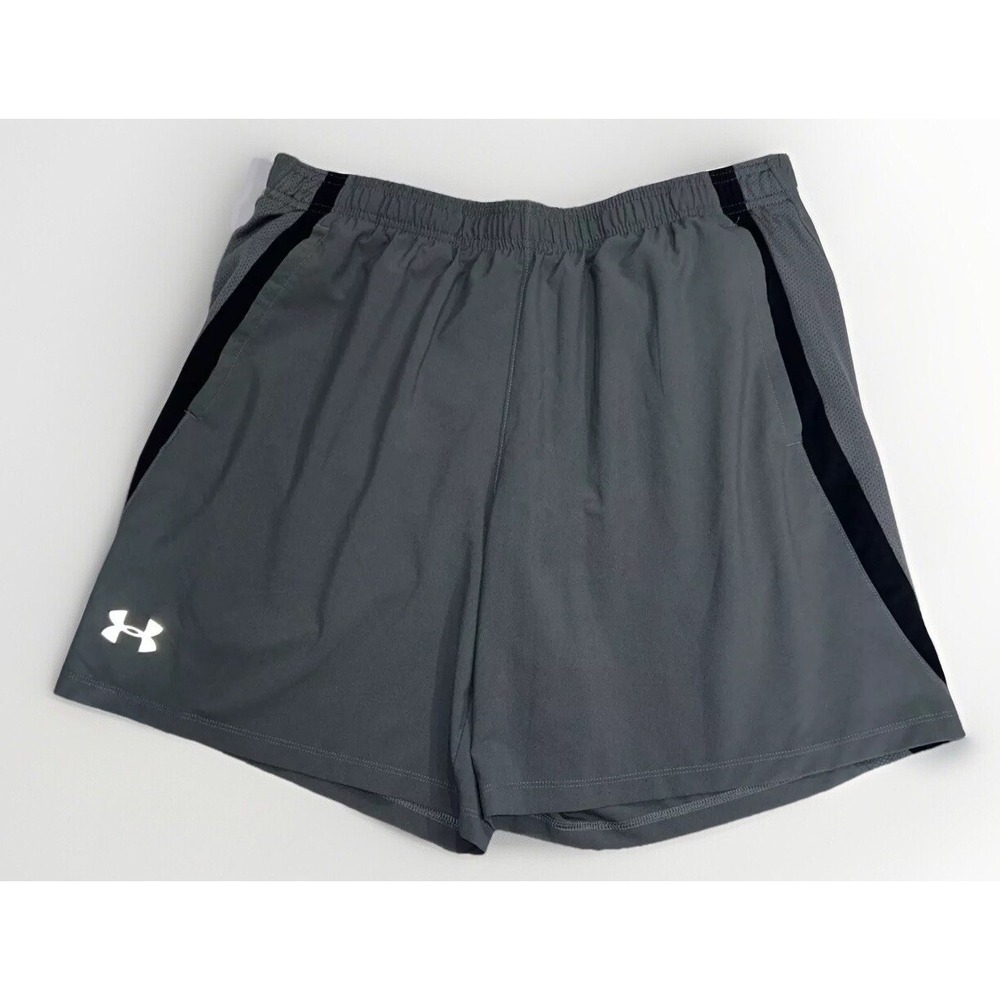Mens Under Armour Fitted Lined Athletic Shorts Sz XL 7.5" Ins